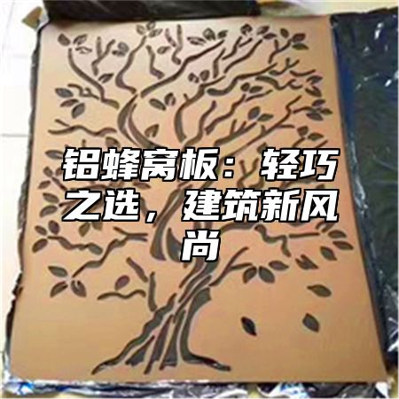 铝蜂窝板：轻巧之选，建筑新风尚