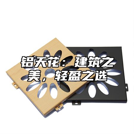 铝天花：建筑之美，轻盈之选